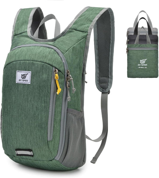 SKYSPER Small Daypack 10L/15L/20L Hiking Backpack Packable Lightweight Travel Day Pack for Women Men