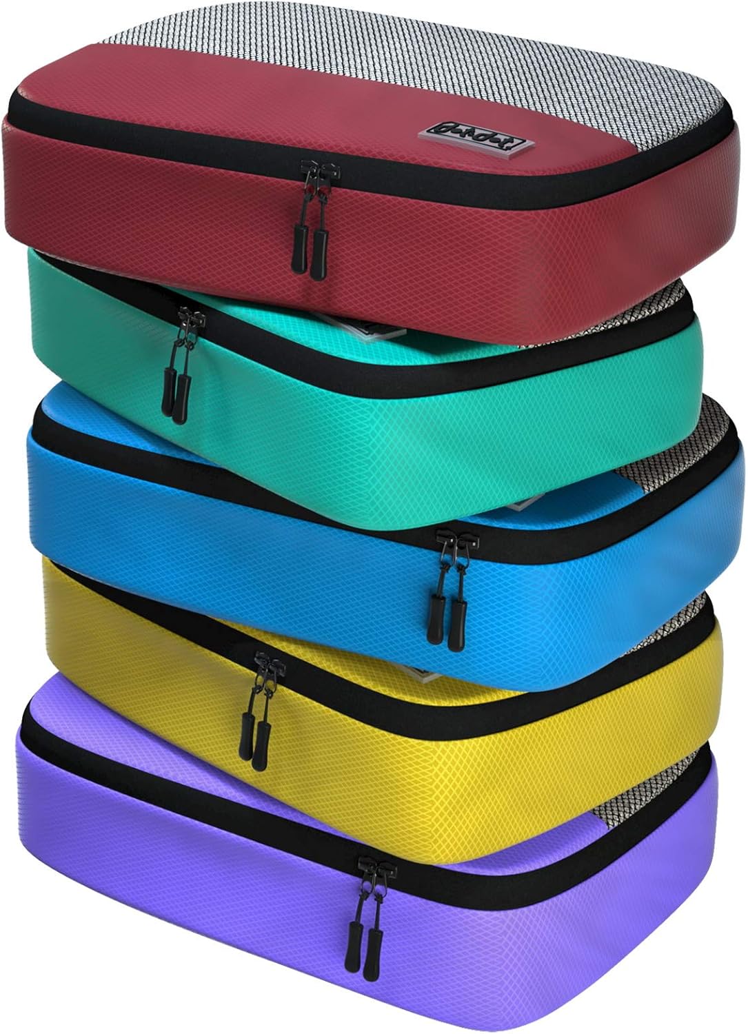 Medium Packing Cubes for Suitcases - 5 Pcs set of Packing Cubes for Travel Carry on Suitcase Organizer Bags - Travel Cubes Organizer Bags for Luggage