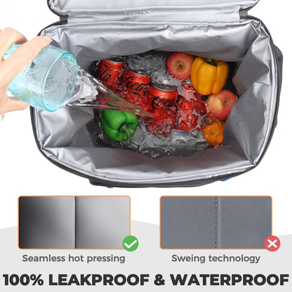 Heytrip Backpack Cooler 36/54 Cans Insulated Waterproof Cooler Bag for 20 Hours Cold Retention, Leak-Proof Camping Cooler with Multi-Compartments