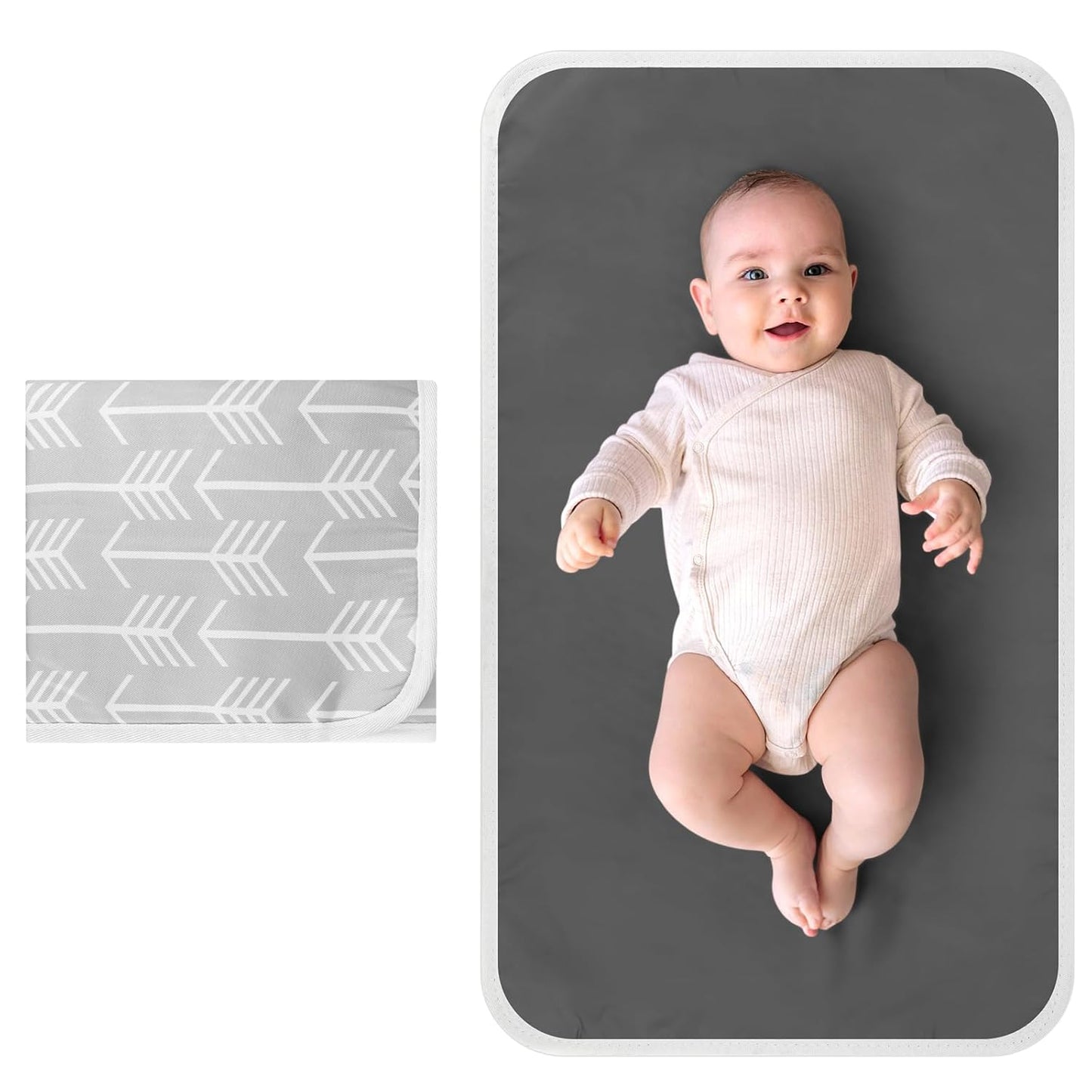 Accmor Portable Diaper Changing Pad, Waterproof Foldable Baby Changing Mat for Travel, Baby Essentials Shower Registry Gifts