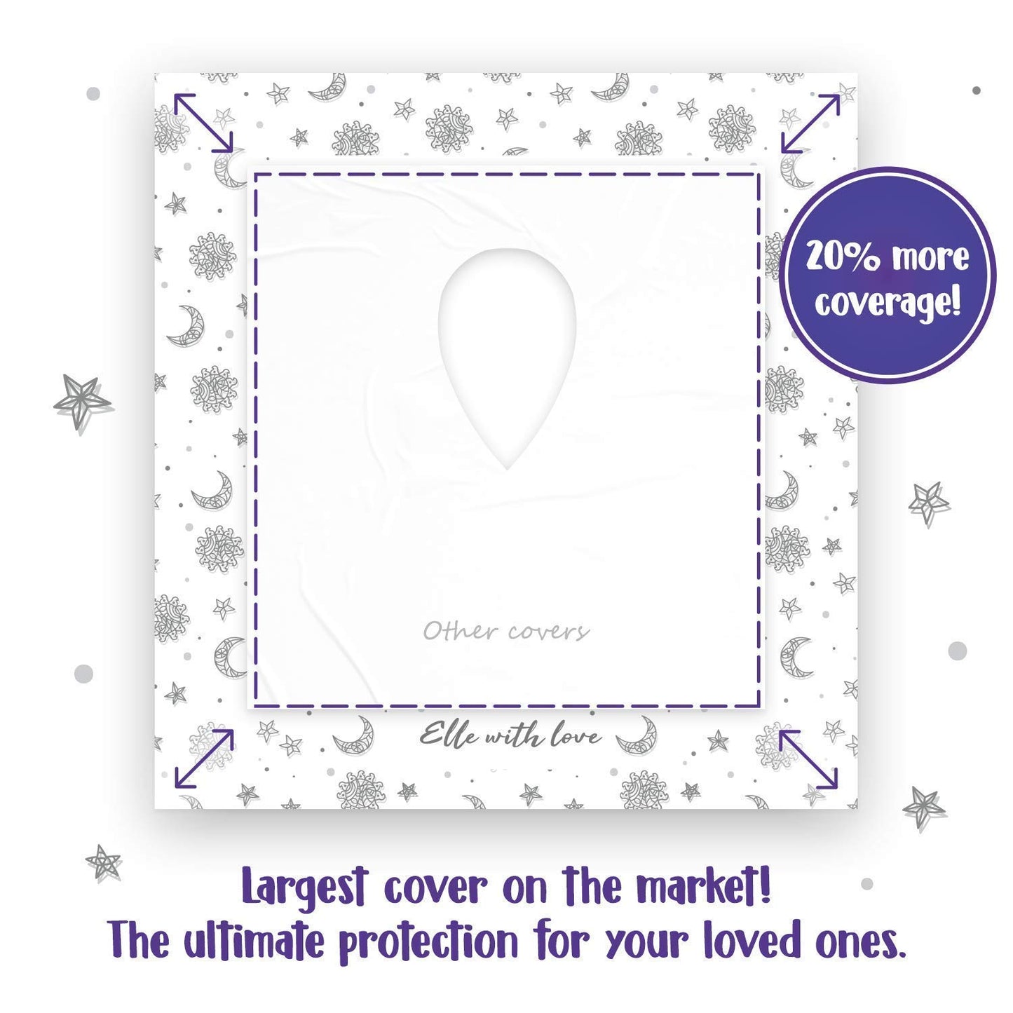 20 Pack Extra Large Disposable Toilet Seat Cover (Boho) – Toddler Toilet Covers for Full Coverage On Toilet or Potty – Ideal Travel Toilet Seat Covers for Kids and Adults