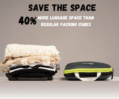 6 Set/3 Set Ultralight Compression Packing Cubes, Suitcase and Backpack Travel Organizer Bags