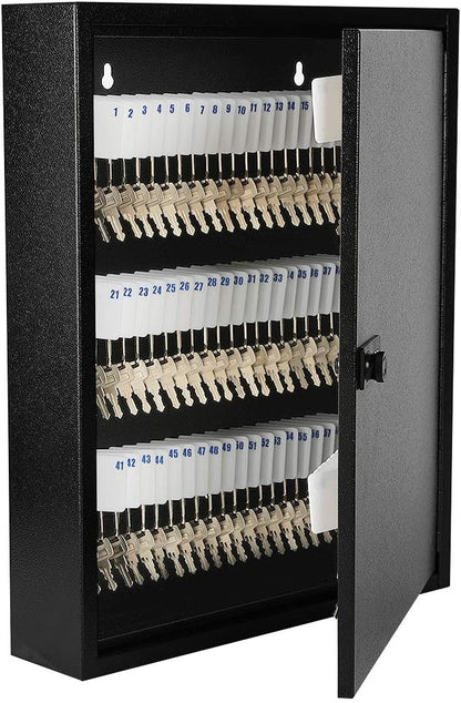 KYODOLED 100Keys Key Cabinet Organizer, Key Lock Box Wall Mount with Code, Large Keys Storage Combination Lock Box,17"x 12.99" x 3.26" (Black,100 Key)
