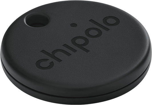 Chipolo ONE Spot - Key Finder, Bluetooth Tracker for Keys, Bag - Works with The Apple Find My app (only for iOS) (Almost Black)
