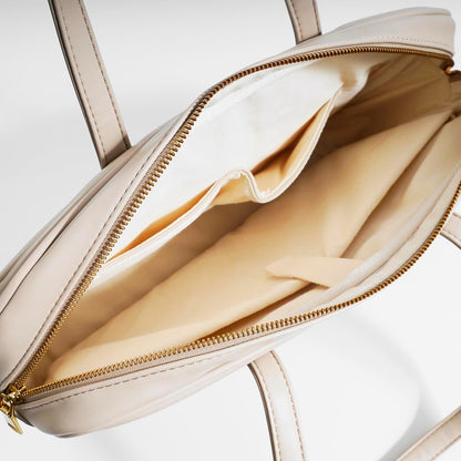 Laptop Tote for Men & Women 14Inch Computer Bags Briefcase Business Office Travel Work Handbag Carrying Bag with Large Front Pocket Color Khaki