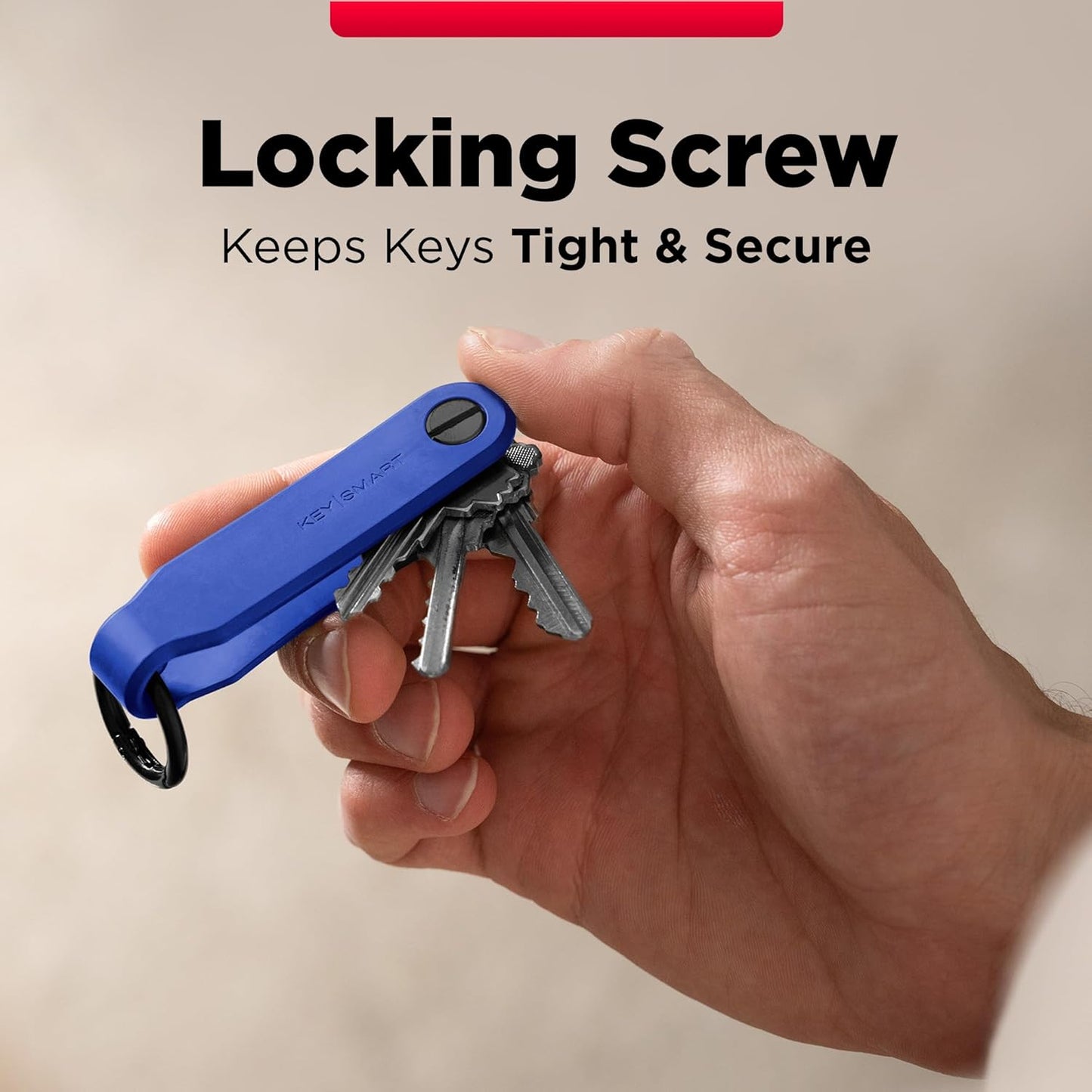 KeySmart Keychain Key Holder - Compact Key Organizer for Key Chain, EDC Key Chains, Key Ring Keychains