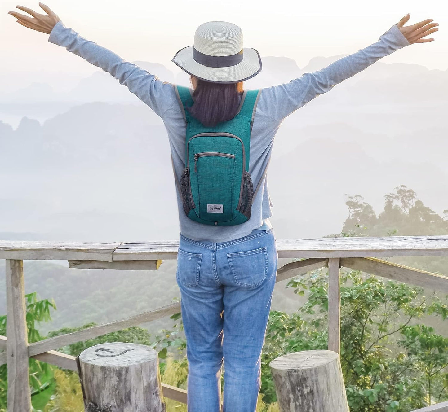 G4Free 10L/15L Hiking Backpack Lightweight Packable Hiking Daypack Small Travel Outdoor Foldable Shoulder Bag