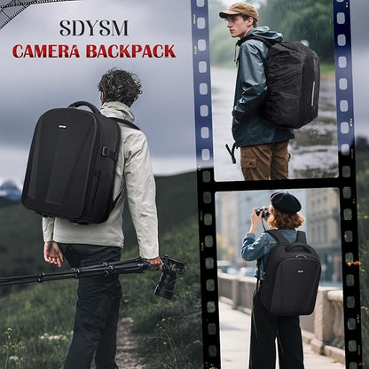 SDYSM Camera Backpack, Hardshell DSLR/SLR Camera Bag - Image 8