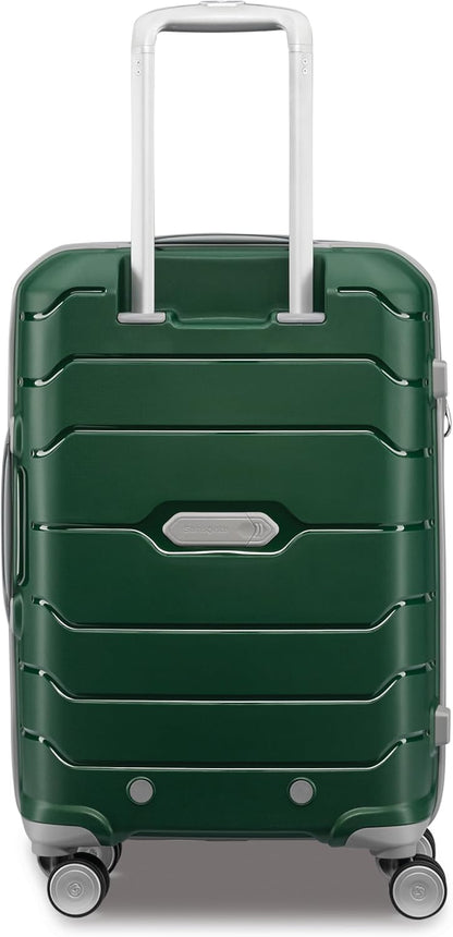 Samsonite Freeform Hardside Expandable Luggage with Spinners, Pine Green, 2PC SET (Carry-on/Large)