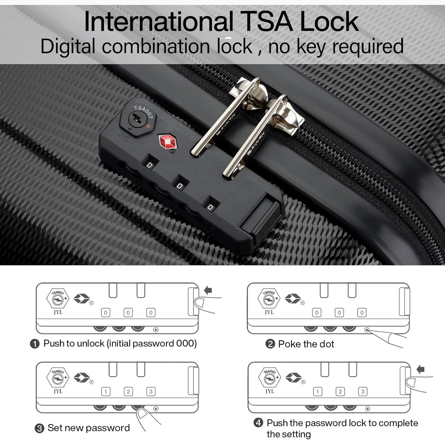 Hanke 16 Inch Underseat Carry on Suitcases with Wheels,Lightweight Hard Shell Carry on Luggage for Weekender,Travel Approved Small Suitcase,Travel Luggage for Womem Men,Jet Black.