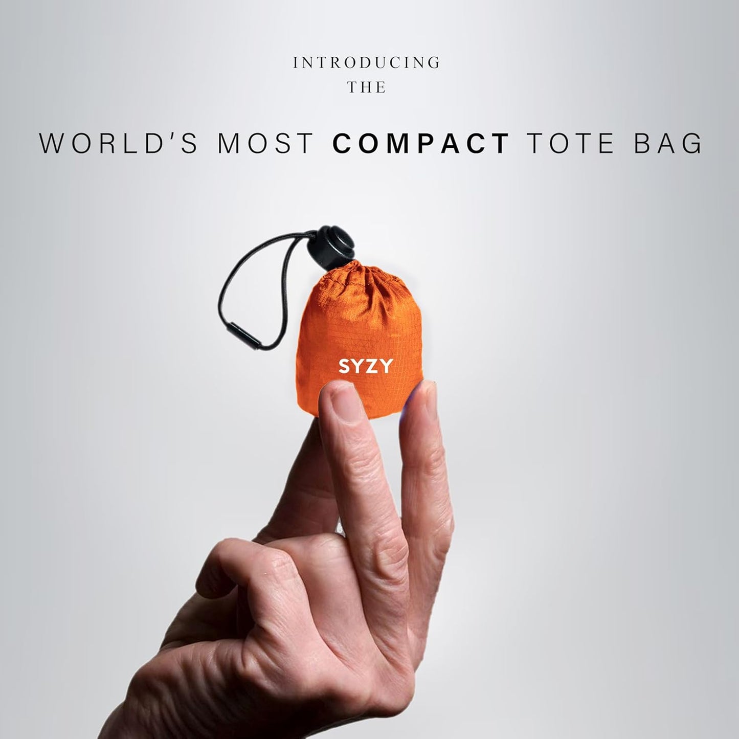 SYZY World's Most Compact Travel Tote Bag Portable Shopping Beach Market Bag - Reusable Collapsible Stuffable