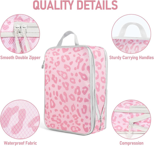 4-Piece Packing Cube Set - Lightweight Luggage Organizers for Travel, Vacation and Suitcases - Durable Accessories with Compression