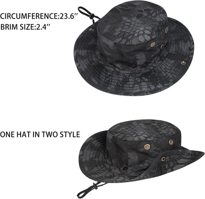 Sun Hats for Men Women Boonie Hat Foldable Fishing Hat UPF 50+ Bucket Hat for Fishing Hiking Garden Safari Beach