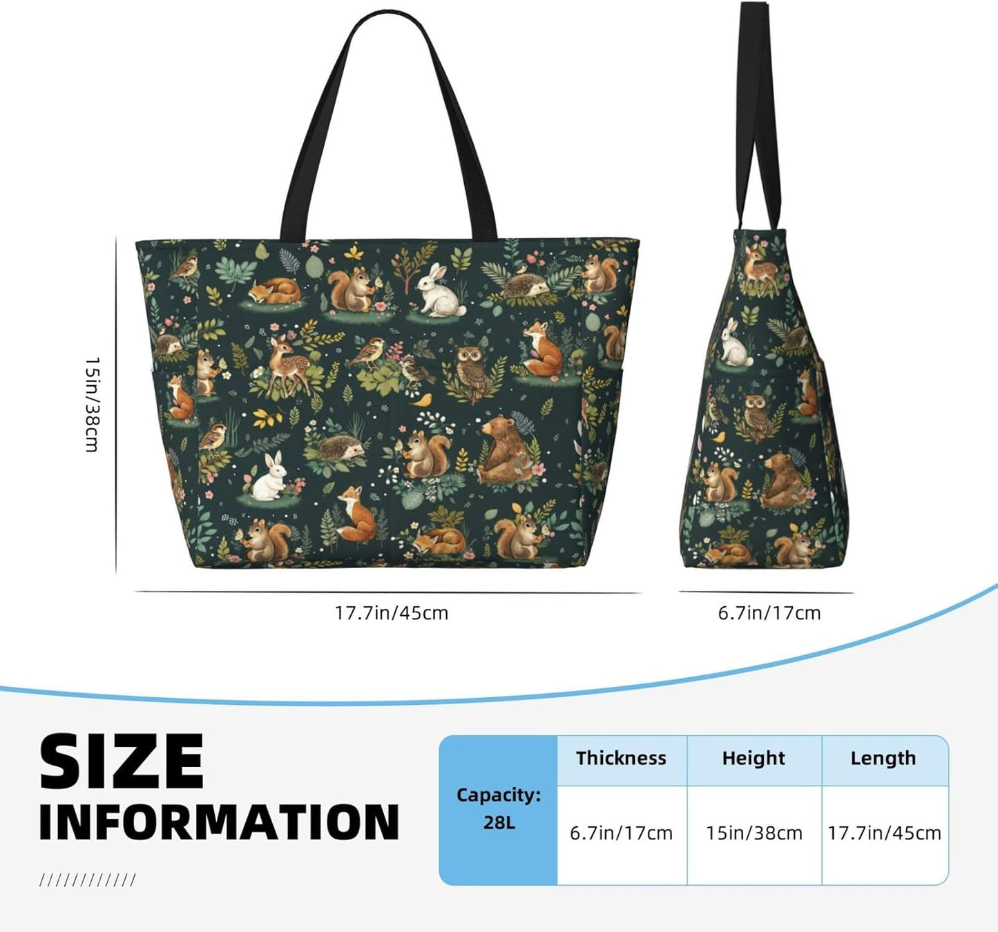 Beach Bag for Women Beach Tote Bag Waterproof Sandproof Large Bags with Zipper Big Capacity for Vacation Travel