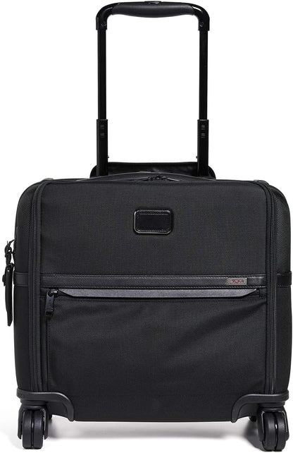 TUMI - Alpha Compact 4 Wheeled Brief - Laptop Bag for Commuting & Travel - Rolling Briefcase & Computer Bag - Use as Carry On