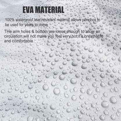 Rain Coats - Reusable EVA Rain Ponchos - Image 4