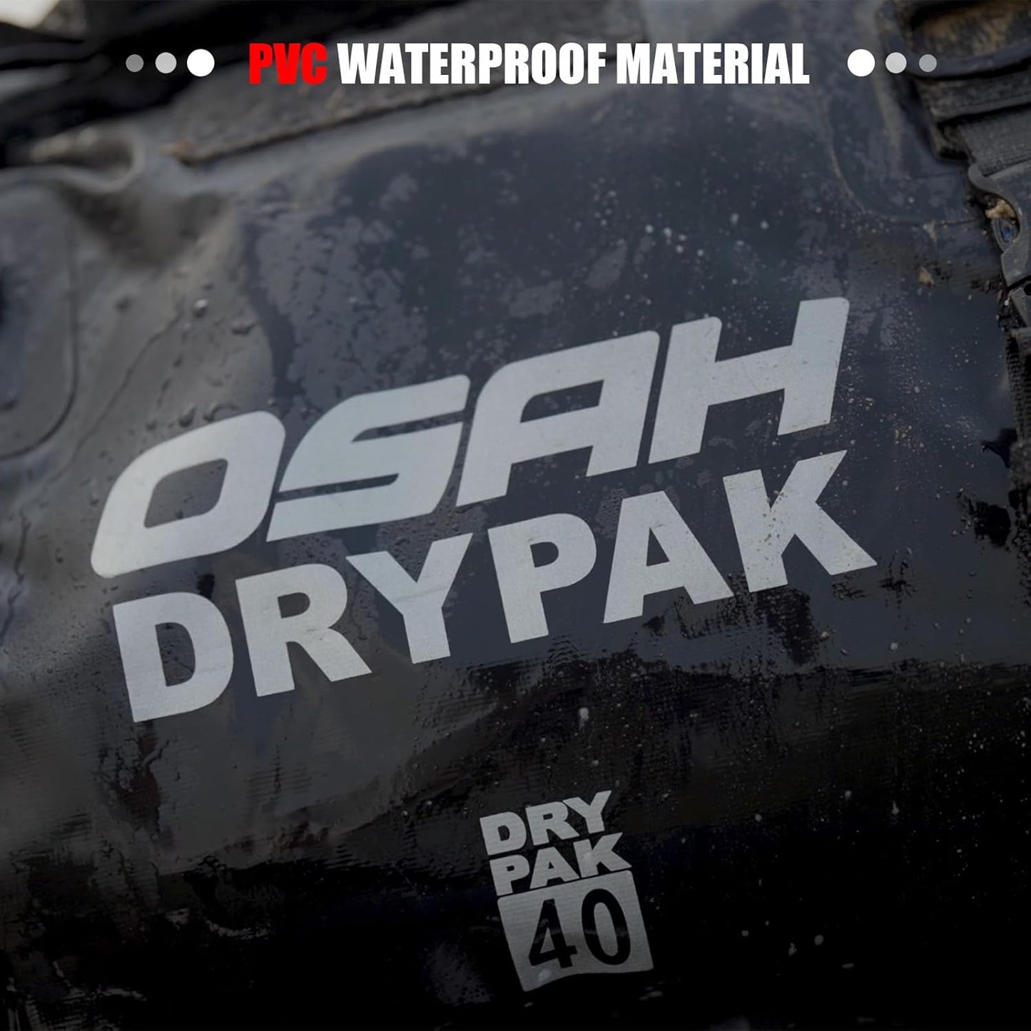 Waterproof Duffel& Luggage Bag - Motorcycle Dry Bag Tail Saddle Bags with Roll Top Closure,Large Storage Space,for Camping, Kayaking, Fishing & Traveling(JungleGreen, 60L)