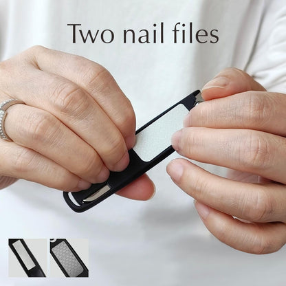 Konovo Nail Clippers for Women Travel, Nail Clippers with File, Fingernail Clippers for Girls