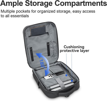 SOKOK Carry On Travel Backpack Waterproof Business Backpack with Laptop Compartment, Hardshell Computer Backpack for Men and Women, Graphite