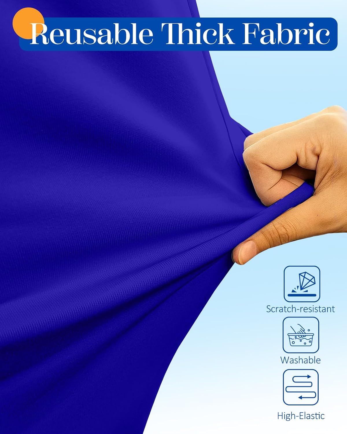 Slohif Luggage Cover for Suitcase Tsa Approved Protector - Luggage Sleeve Suit Case Cover Travel Stretch Large Baggage Case Protective Washable Fit 22-24 Inch Blue