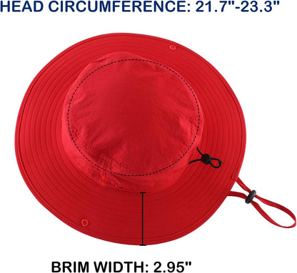 Connectyle Sun Hat for Men Women Outdoor UV Protection Safari Hat for Fishing Hiking Gardening Breathable Cowboy Hat UPF50