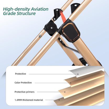 6-in-1 Convertible Baby Stroller with Bassinet Pushchair - Folding Infant Newborn Stroller w/Footmuff, Rain Cover, Cup Holder & Large Storage, Toddler w/All-Scene Large Wheels, Reversible Seat(Black)