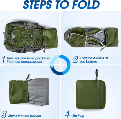 IGOLUMON Hiking Backpack 40L Packable Lightweight Camping Backpack Men Women Waterproof Hiking Daypack Outdoor Travel Daypack