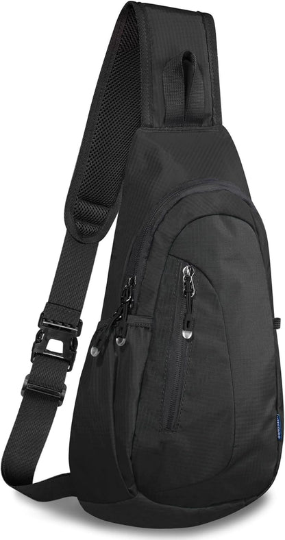 TITECOUGO Small Sling Bag, Lightweight Crossbody Backpack for Men Women, Shoulder Bag for Sports and Outdoor