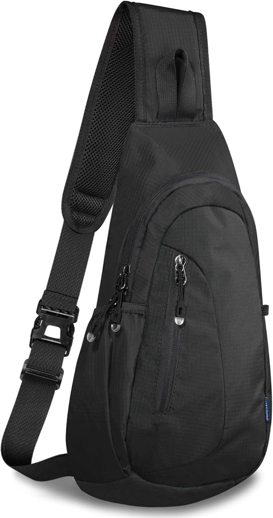 TITECOUGO Small Sling Bag, Lightweight Crossbody Backpack for Men Women, Shoulder Bag for Sports and Outdoor
