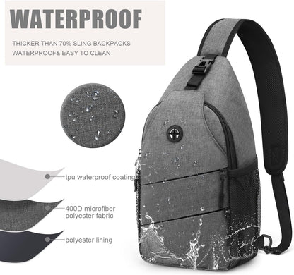 Crossbody Bags for Women Men Trendy Sling Bag Bakpack Casual Chest Bag with Convertible Shoulder Strap