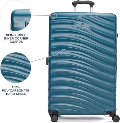 Travelpro Maxlite Air V2 Hardside Expandable Checked Luggage, 8 Spinner Wheels, Lightweight Hard Shell Suitcase, TSA lock, Teal, Checked Large 28-Inch