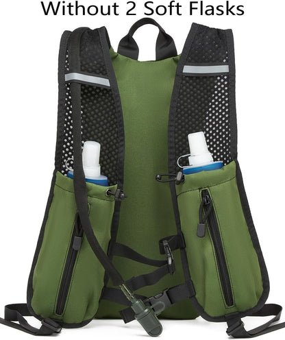 ATBP Insulated Hydration Pack Hiking Water Backpack Running Vest with 3L TPU Bladder Bag for Marathon Cycling Men