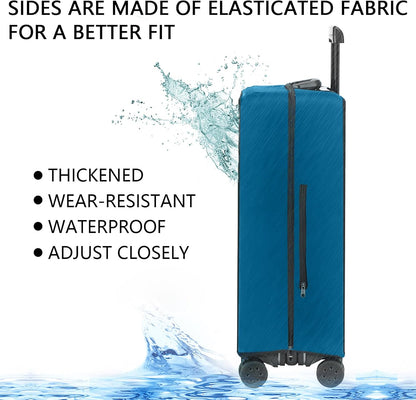 Transparent PVC Suitcase Cover, No Disassembly Required Clear Luggage Protector Suitcase Cover