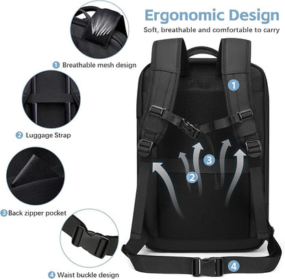 Vacuum Compression Backpack for Travel, 47L Expandable Backpack - Image 8