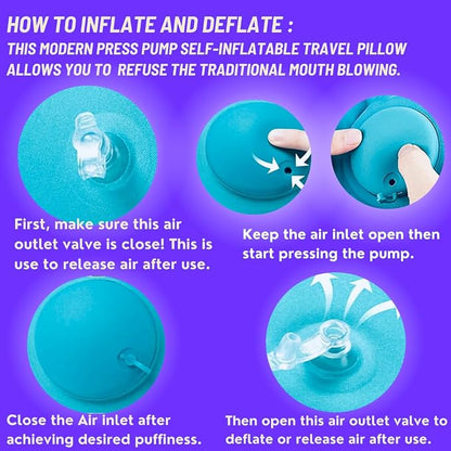 Inflatable Travel Pillows for Airplanes - Image 2