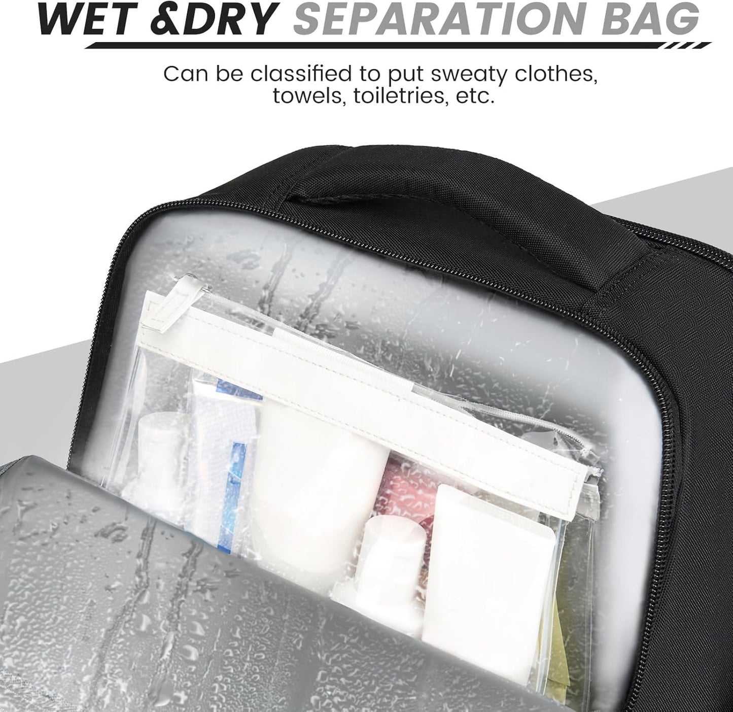 Lunch Backpack, Insulated Cooler Backpack Removable Lunch Box for Men Women, 15.6 Inches RFID Blocking Laptop Backpack Lunch Bag for Work Travel Black