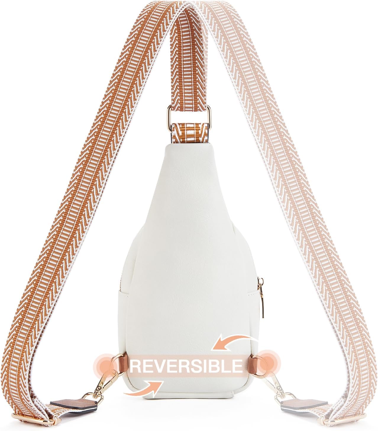 Telena Small Sling Bag for Women Leather Crossbody Fanny Packs Chest Bag for Women