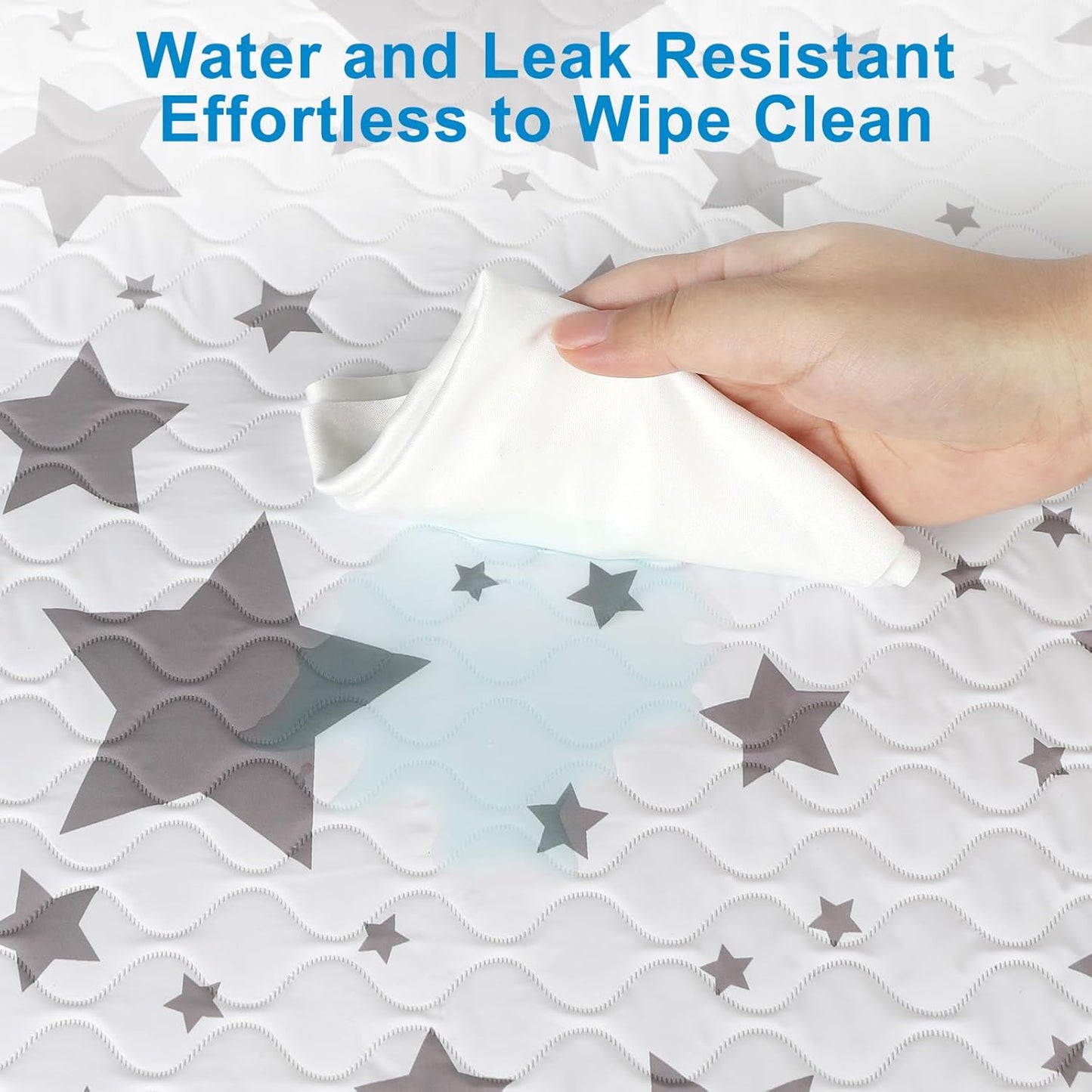 Accmor Baby Diaper Changing Pad, 27" x 20" Waterproof Baby Changing Mat, Wipeable Portable Diaper Changing Pad for Travel