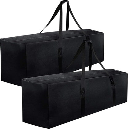 INFANZIA 47inch Sports Duffel Travel Bag, 196L Extra Large Duffel Luggage Bag with Upgrade Zipper, Water Resistant & Foldable Equipment Storage Bag for Camping Tent Tripod Fishing, 2PCS