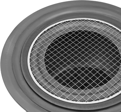 Camping Stove, Wood Burning Stove, Portable Grill Barbecue Cooking Grate and Cooktop with 3 Size Stove Rings, Multi-Functional Firewood Stove for Outdoor, Fishing, Hiking