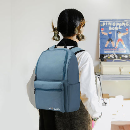 OMOUBOI Casual Daypacks Superbreak Backpack 14 inch Laptop Backpack for Women & Men Fits Tourism Business (Steelblue)