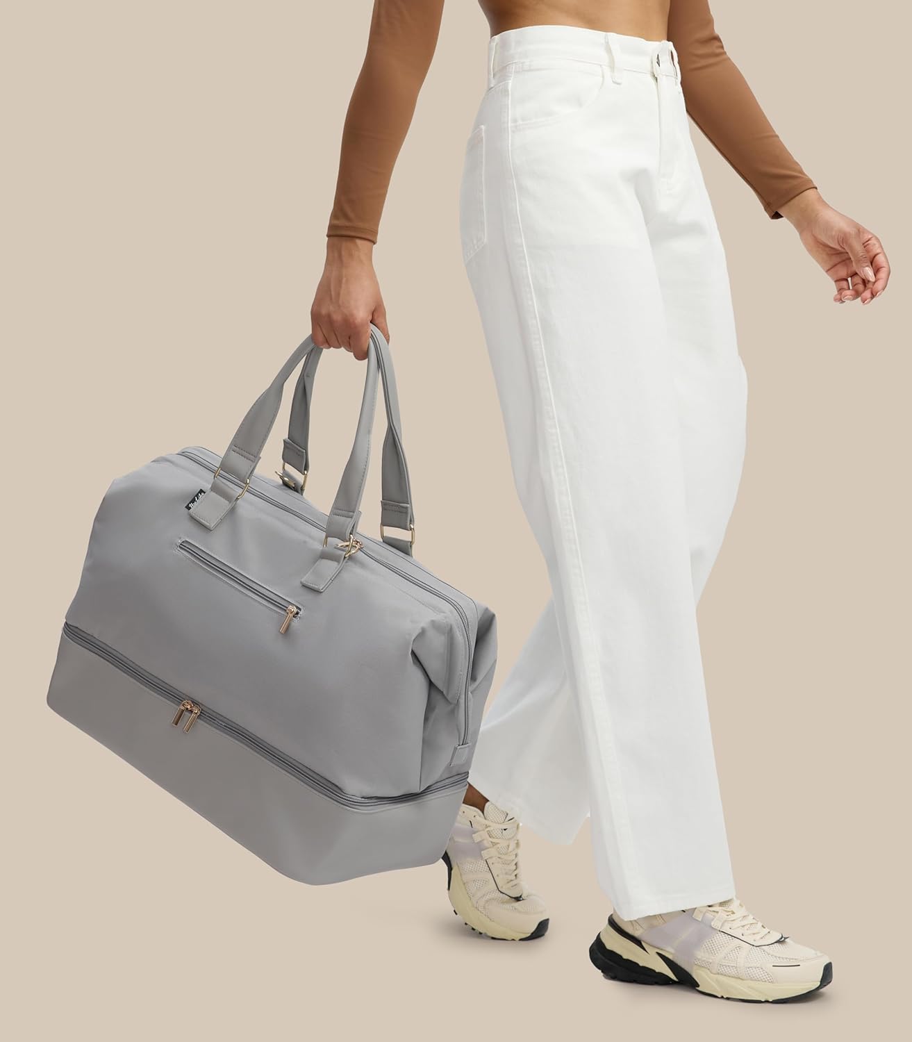 Weekender Bags for Women, Large Travel Duffel Bag with Shoes Compartment, Carry On Overnight Tote Bags with Toiletry Bags, Hospital Bags for Labor and Delivery