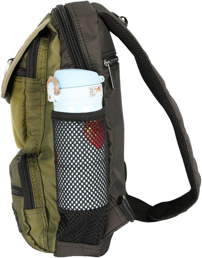 Sling Bag Chest Shoulder Backpack Crossbody Multipurpose Daypack For Men Women Green