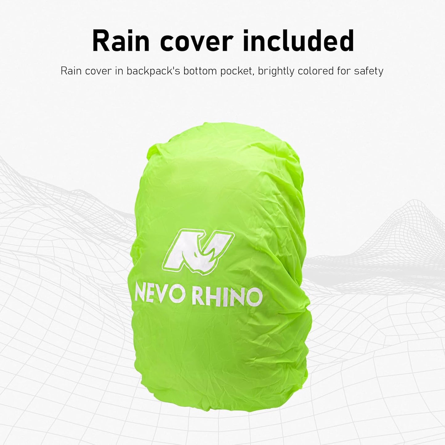N NEVO RHINO Hiking Backpack 20L Water Resistant Outdoor Day Pack,Lightweight Travel Small Backpack for Men Women