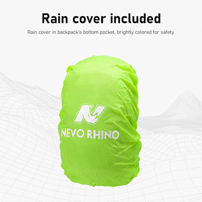 N NEVO RHINO Hiking Backpack 20L Water Resistant Outdoor Day Pack,Lightweight Travel Small Backpack for Men Women