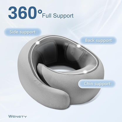Neck Pillow for Traveling, Travel Neck Pillow for Airplanes, Smooth & Cooling - Image 2