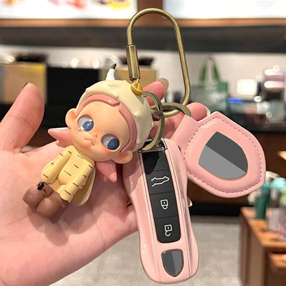 Key Chain, Brass Key Rings 2 Pack Screw Lock Key Organizer with 4 Rings Carabiner Keychain Clip for Men and Women