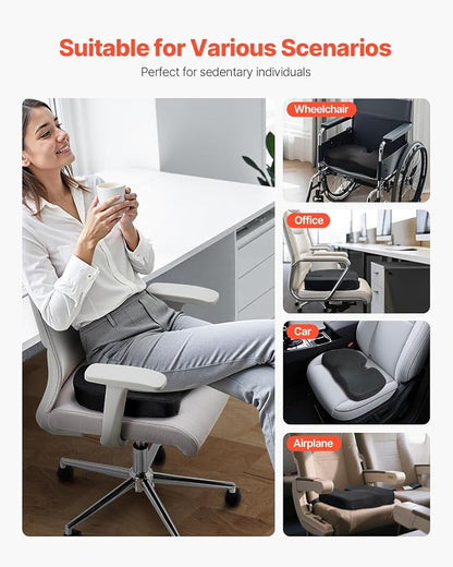 VEVOR Seat Cushion, Cooling Gel + Memory Foam Seat Cushion, Pressure-Relief - Image 6