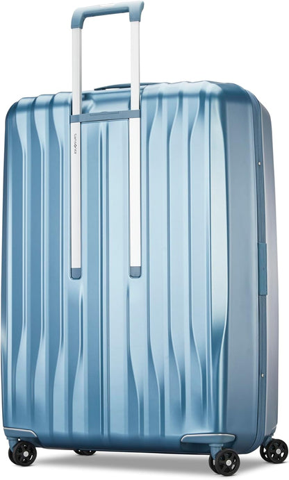 Samsonite UpLIFT X-Large Checked Hardside Luggage with Spinner Wheels - Airline-Approved, TSA Lock, Adjustable Handle System - Polycarbonate Hard Suitcase for Ultra Lightweight Travel - Elemental Blue