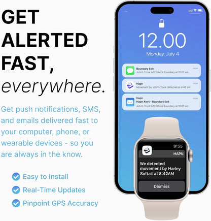 Spy Tec Atlas XL GPS Tracker | 12-Month Battery for Long-Term Tracking, Hidden Weatherproof GPS Tracker for Vehicles, Cars, Trailers, RV, Boats | Asset Tracking | Subscription Needed